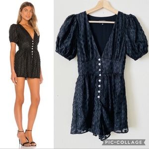 Revolve Majorelle S Walsh black romper
